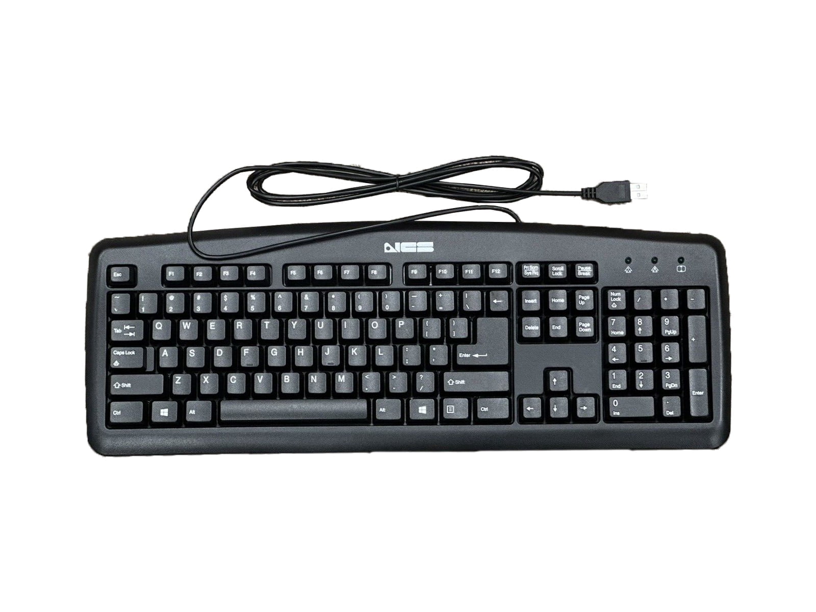 Anself Slim Low Profile Mini Wired USB Keyboard, 78 Keys