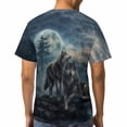 thumbnail image 5 of LAOLIUSN Mens 3D Graphic Tees All Over Print Wolf Shirt Novelty Streetwear Animal T-Shirt, S-4XL, 5 of 7
