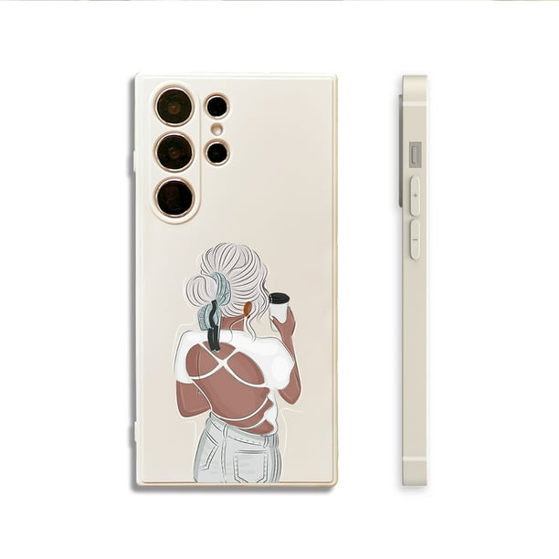 ¡Añade un toque de diversión a tu iPhone! Descubra la moderna funda para teléfono plateada mate de doble capa para iPhone 15 Pro Max 14 13 12 Pro 11.