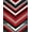 Red, Pattern 4, variant on ODIKA 4' x 6' Machine Washable Non-Slip Area Rug, Geometric Chevron High Traffic Rug, Red, 270082
