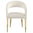 thumbnail image 4 of Coaster Galiano Velvet Fabric Upholstered Dining Arm Cream, 4 of 11