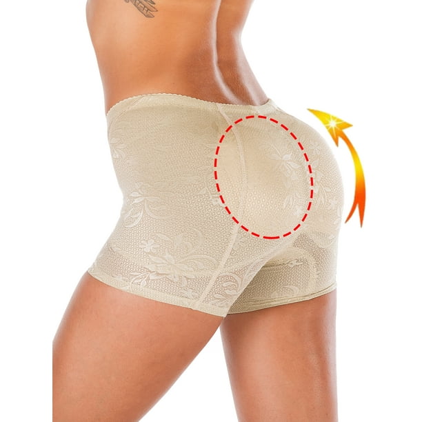 KOLCY Butt Lift Briefs Fake Ass Hip Up Padded Underwear Enhancer