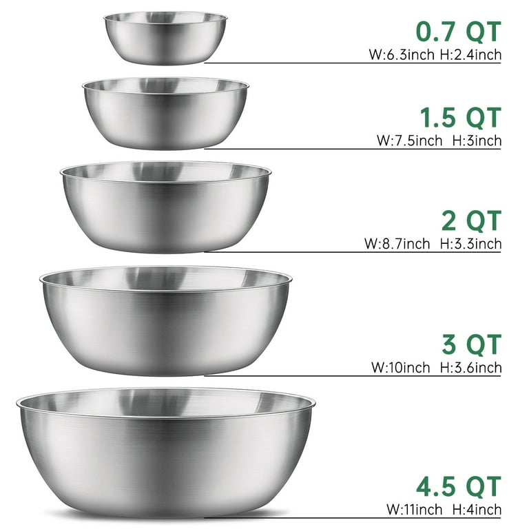 1pc Stainless Steel Food Prep Bowls Food Storage Bowl with Lid Leakproof  Nesting Bowls Reusable Meal Container Kitchen Supplies