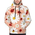 thumbnail image 5 of Bingfone Daisy And Ladybug Men'S Drawstring Hoodie Long Sleeve Pocket Sweatshirts-4x-Large, 5 of 9