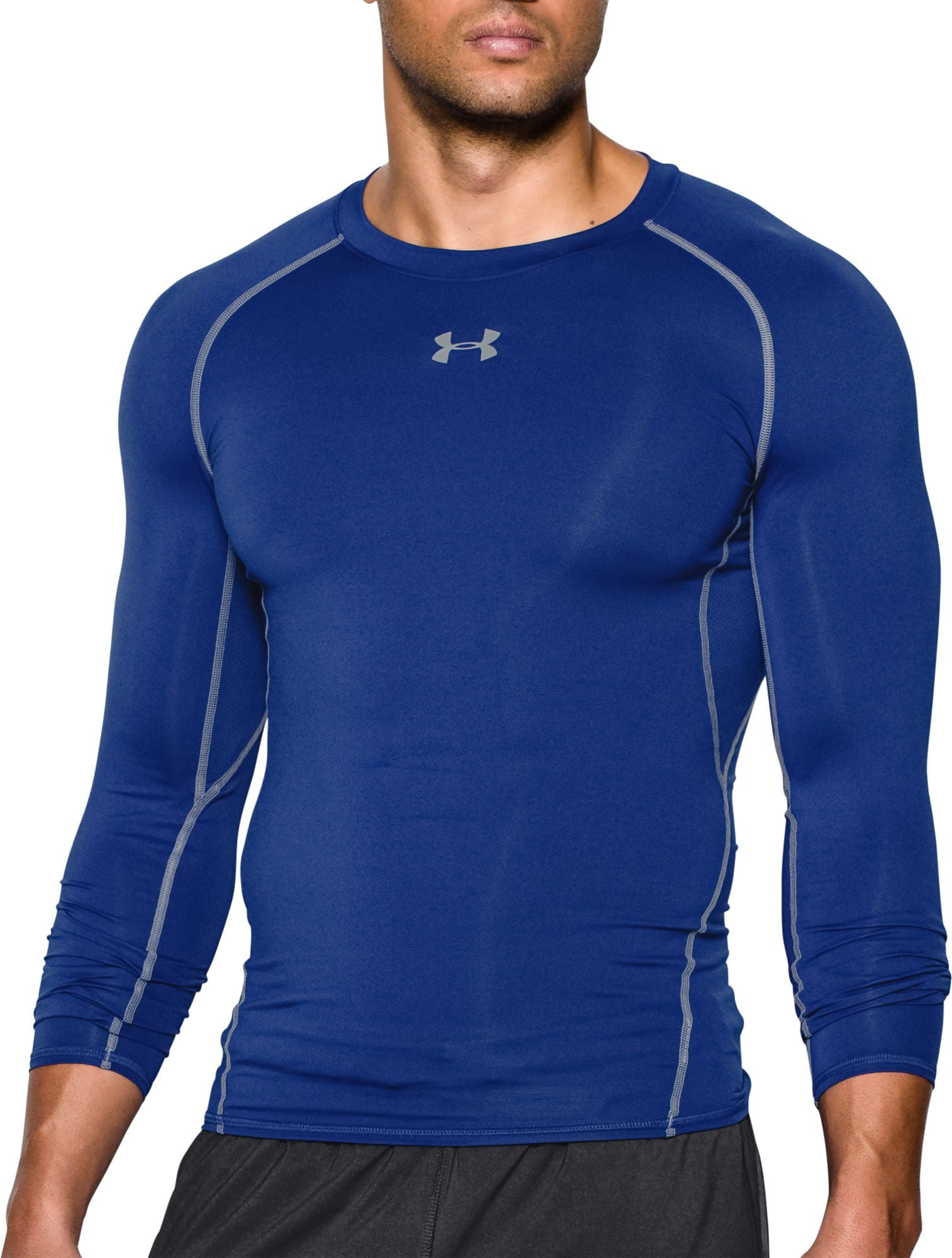 Under Armour 1295071 Men Long Sleeve Dry Fit T-Shirt Blue Cardinal Thumb-Holes Under Armour 1295071 Men Long Sleeve Dry Fit T-Shirt Blue Cardinal Thumb-Holes