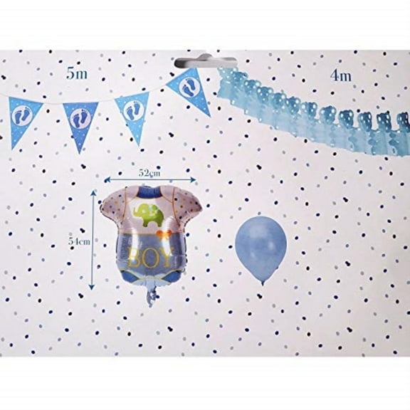 It's A Boy Blue 13 Piece Party Set Baby Shower Banner Pennant and Balloons New