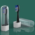 thumbnail image 4 of OFFIGAM 8pcs Tooth Brush Protector Cap Portable Plastic Transparent for Users Outdoor Activities, 4 of 8