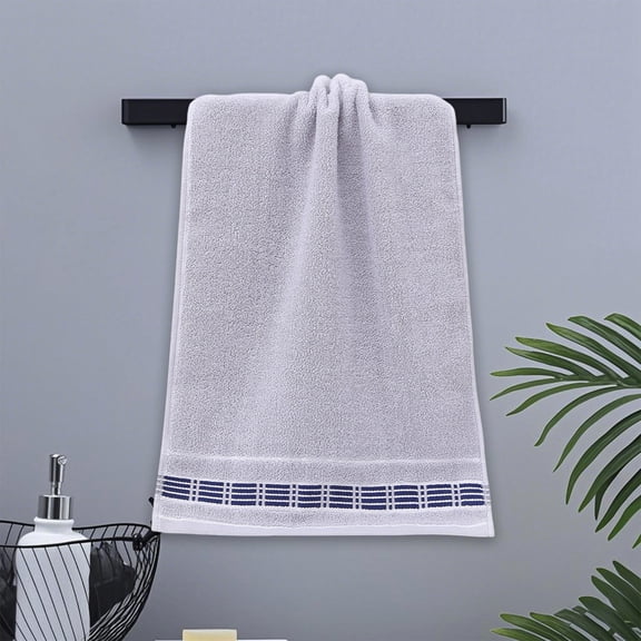 EazyTech Premium Hand Towels for Bathroom, Gym, Hotel & Spa Highly Absorbent Quick Drying Soft Multipurpose Cotton Towel for Face, Hands & Shower 14"x30"(Gray)