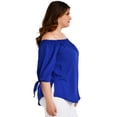 thumbnail image 2 of Blusa escote campesino Roman Fashion /Tallas Extras, 1608 (Azul rey) azul 36 Roman Fashion BL-GR-1608-REY, 2 of 6