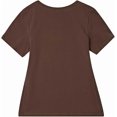 thumbnail image 6 of ARRIA Women's Slim Fit Scoop Neck T-Shirt, Ultra-Soft Stretch Cotton Short Sleeve Basic Tee, 6 of 7