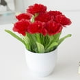 thumbnail image 4 of TIELUTT In Realistic Floral Arrangement Centerpiece for Home Flowers for Outdoor Flower Flower Centerpieces for Tables Hanging Flowers Outdoor Mini Roses Flowers, 4 of 5