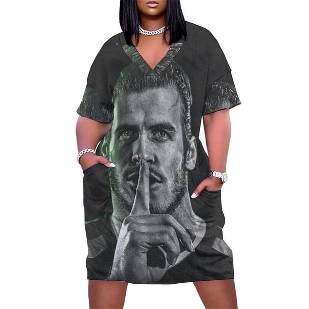 Vestido holgado de verano con bolsillos y manga larga de Gareth Frank Bale