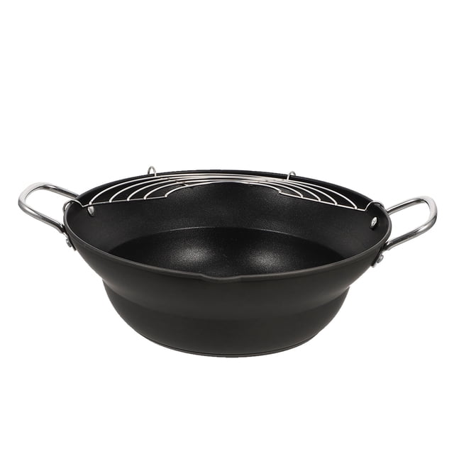 Weiweiguan 1 Pc Durable Japanese Style Tempura Fryer Practical Home Mini Non-stick Fryer