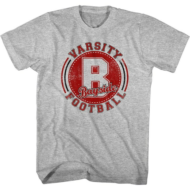 Saved By The Bell T-Shirt à Manches Courtes pour Adulte de Football Universitaire Télé