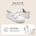 thumbnail image 2 of DREAM PAIRS Girls' Sneakers, Toddler Canvas Shoes with Hook-and-Loop Closure, Lightweight Breathable Casual Shoes with Playful Design, 2 of 5