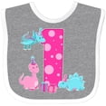 thumbnail image 3 of Inktastic Dinosaur Party-first Birthday Girls Baby Bib, 3 of 4