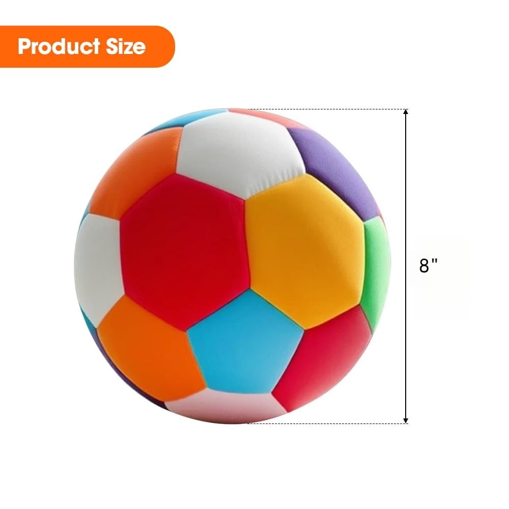 Hunlyman Slient Soccer Ball for Indoor, 4 Padded Ball for Youth, Lightweight House Training Ball for Dribbling & Juggling At Home