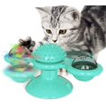 thumbnail image 1 of Interactive Cat Toy Rotating Windmill Teasing Scratching Tickling Hairbrush, Chew Toy with Twinkle Ball Catnip, 1 of 6