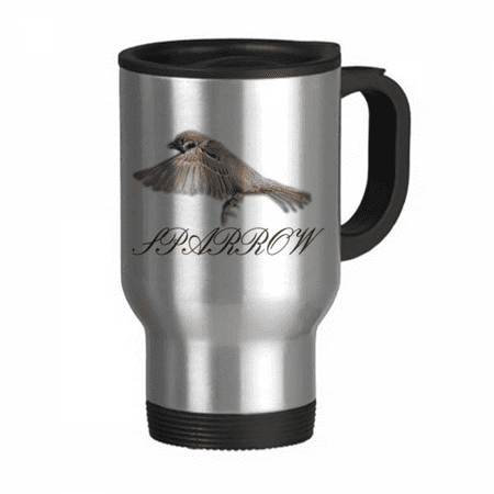 

Food Wings Sparrows Birds Travel Mug Flip Lid Stainless Steel Cup Car Tumbler Thermos