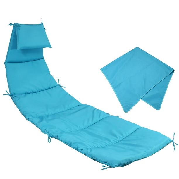 Sunnydaze Outdoor Hanging Lounge Chair Replacement Cushion and Umbrella