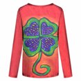 thumbnail image 5 of Camisas y blusas del día de San Patricio para mujer, camiseta de verano para mujer, cuello redondo, estampado de flores, camisetas sueltas, camisetas de manga corta para niña Pompotops  FGAJ1680, 5 of 5