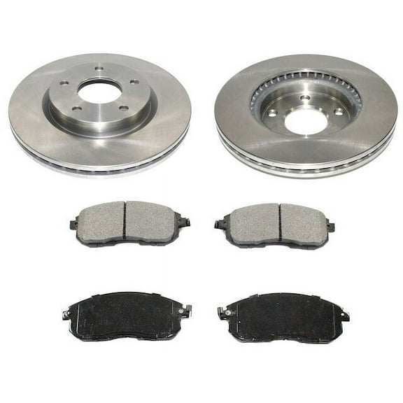 Front Brake Pad and Rotor Kit - Compatible with 2013 - 2019 Nissan Sentra 2014 2015 2016 2017 2018