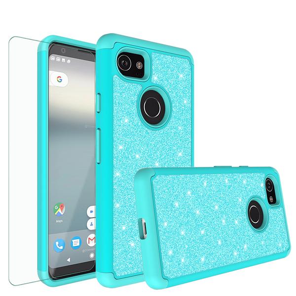Google Pixel 2 XL Case, Pixel 2 XL Glitter Bling Heavy Duty Shock Proof Hybrid Case with [HD