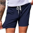 thumbnail image 5 of ZVNAΖH Mens Shorts Casual Stretch Waist Drawstring Shorts with Print Pockets Golf Shorts Beach Shorts for Vacation, 5 of 8