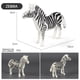 thumbnail image 3 of Set de decoración con 12 modelos de animales salvajes de juguete, estilo educativo, ideal para dormitorios, con base de madera y metal, diseño plegable y portátil, para niños pequeños, 2, 3 of 9