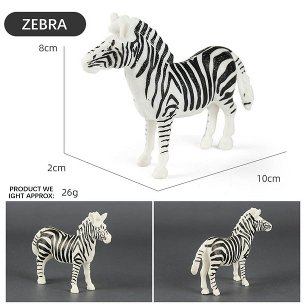 Set de juguetes de animales salvajes - Figuras de peluche suave de 12 piezas para decoración de salas de juegos y juegos educativos