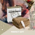 thumbnail image 2 of Heated Blanket Electric Throw 50” x 60” -Heated Throw Blanket with 5 Heating Levels & 3 Hours Auto Off Machine Washable Over-Heat Protect（Racoon）, 2 of 8