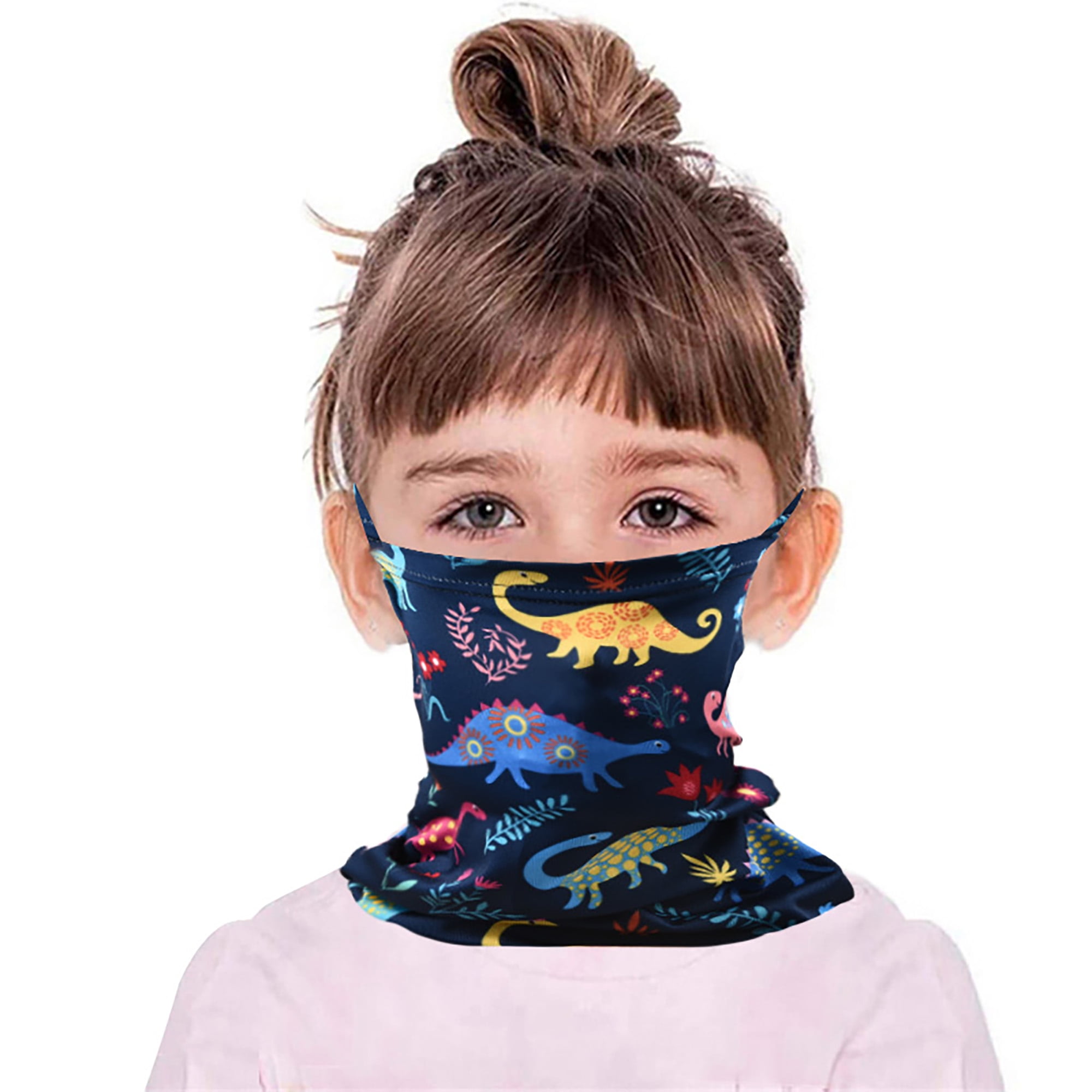 4 PCS Kids Face Mask Neck Gaiter Cooling Bandana Breathable Children Scarf Youth 