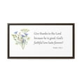 thumbnail image 2 of Scripture Sign, Bible Verse Sign, Give thanks to the Lord, 2 of 5
