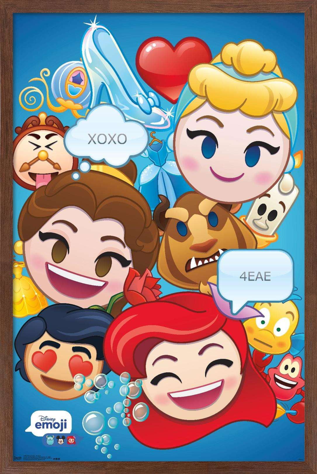Disney Emoji - Disney Princess Poster - Walmart.com - Walmart.com