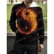 thumbnail image 3 of Sudadera con capucha y cremallera con estampado 3D de los ocho trigramas de Yin Yang para hombre y mujer, 3 of 5