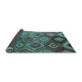 thumbnail image 2 of Ahgly Company Indoor Square Southwestern Light Blue Country Area Rugs, 7' Square, 2 of 4