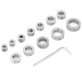 thumbnail image 2 of Stainless Steel Drill Depth Stop Bit Collar Set - 12pcs, 3-16mm, Drilling Limit Ring, 2 of 9