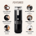thumbnail image 1 of Portable Espresso Maker, Electric Travel Coffee Machine for Office Travel Camping Fit Coffee Powder & Coffee Capsule, 1 of 6