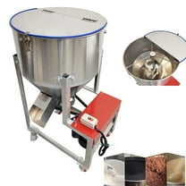 Powder Mixer Blender Feed Mixer Granular Plastic Mixer Dry Mixer Stainless Steel with Castor 110LBS