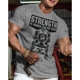 thumbnail image 2 of Gymish Strength Is Earned Not Given Workout T-Shirt – Motivational Lifting Gym Shirt for Men, Athletic Fitness Tee, Funny Gym Apparel, 2 of 5