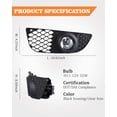 thumbnail image 4 of Fog Lights For 09-15 Mitsubishi Lancer Clear Lens Bumper Lamps w/Wiring Switch, 4 of 9