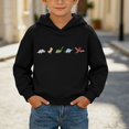 thumbnail image 2 of ITSAME Boys Hoodie Pullover Long Sleeve Cartoon Print Casual Hooded Sweatshirt with Kangaroo Pocket Size 9, 2 of 9