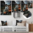 thumbnail image 4 of Designart "Rocky Coast by the Coast" Nautical & Beach Metal Art Living Room, 4 of 5