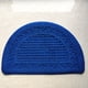 thumbnail image 2 of Felpudo semicircular azul de fibra de poliéster para exteriores e interiores, muy absorbente, antideslizante, atrapa el polvo, 48 x 78 cm/18,9 x 30,7 pulgadas, 2 of 5