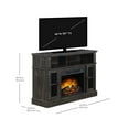 Whalen Barston Media Fireplace TV Stand for TVs up to 55”, Dark Pine