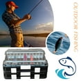 thumbnail image 3 of Hyasfey Fishing Tackle Box Portable Multi-compartment Lure Storage Box Large Capacity Lure Organizer Gift for Fishing Enthusiasts Anglers, 3 of 6