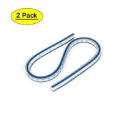 Unique Bargains Clothes Shop Soft Plastic 40cm 16inch Flexible Curve Ruler Blue White 2Pcs