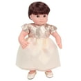 thumbnail image 2 of Sophia’s Sequin Dress & Shoes for 15” Baby Dolls, Champagne Gold, 2 of 4