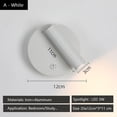 thumbnail image 4 of Modern Adjustable Wall Reading Lamp with Switch for Bedroom Hotel Led 3W Spotlight Decorative Wall Sconce Black White Bronze, 4 of 4