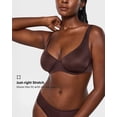 thumbnail image 3 of Women's Mesh Balconette Bra Sexy Demi Supportive Comfortable Seamless Underwire Unlined Sheer Bras, 3 of 5